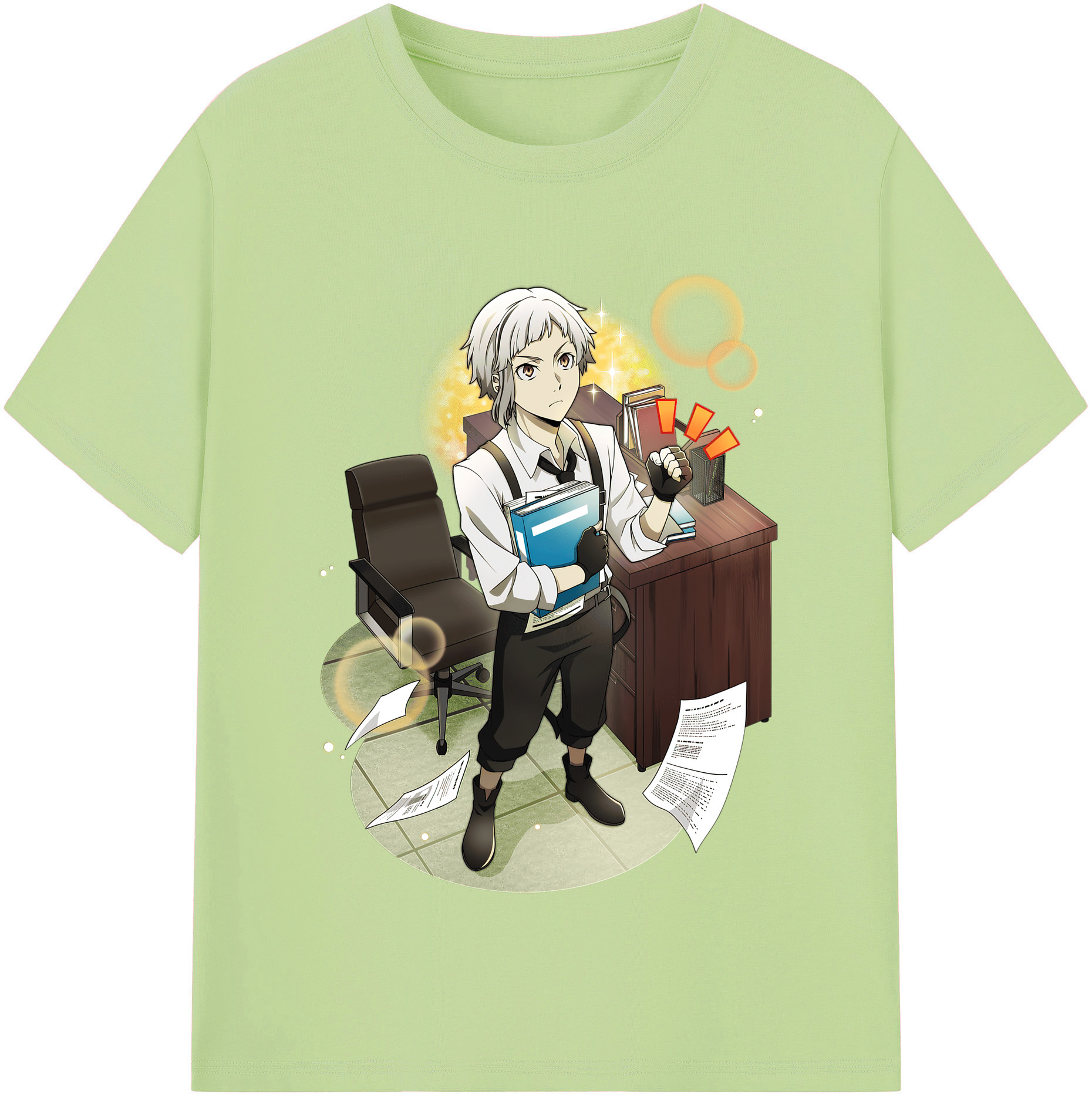 （画像用） 文豪ストレイドッグス Bungo Stray Dogs 綿100％半袖Tシャツ（フロントプリント）